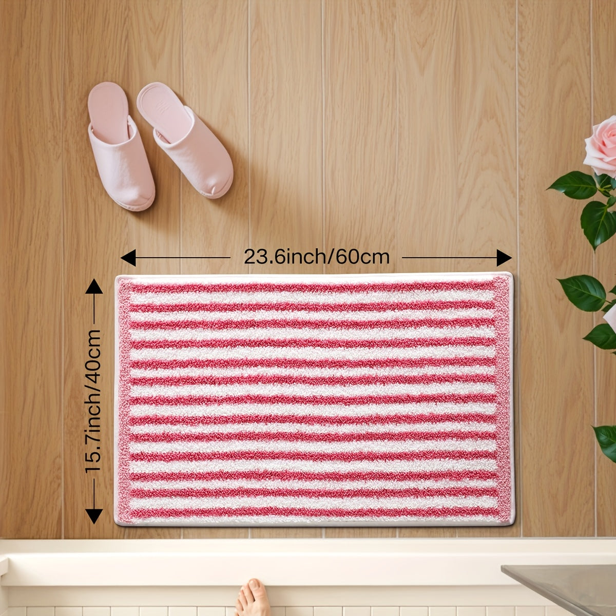 15.7x23.6in/40x60cm / Histoire de la rose rose