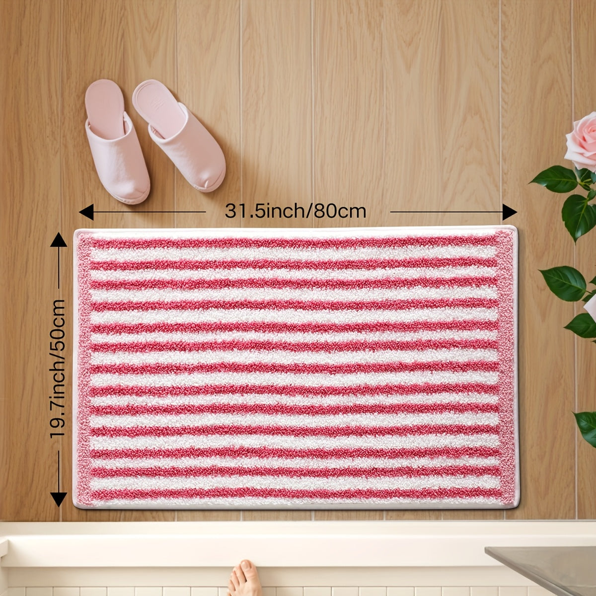 19,7x31,5 Pouces/50x80cm / Histoire de la rose rose