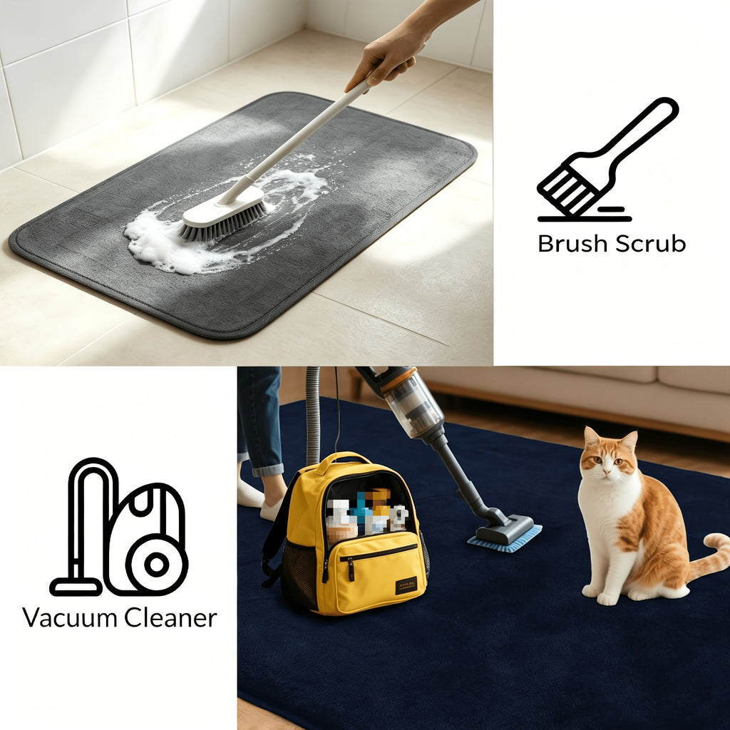 Tapis de salle de bain en forme de cœur, 4 coloris unis