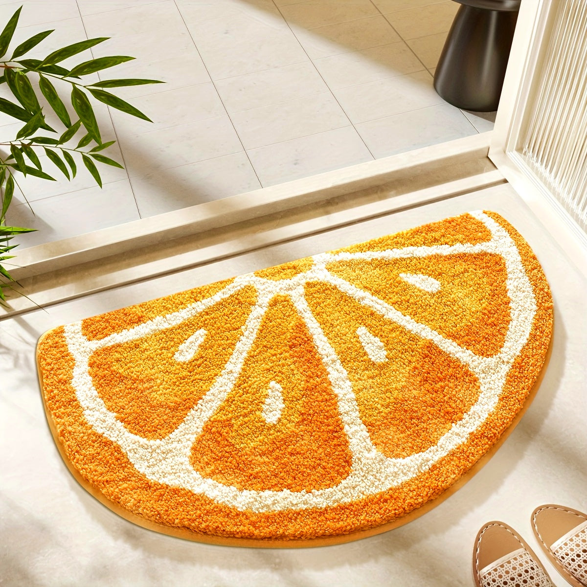 21,7 × 39,4 po / 55 × 100 cm / Tapis Orange de Pensée Magique