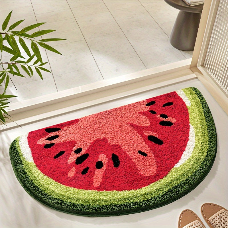 21,7 × 39,4 po / 55 × 100 cm / Tapis de Demi-Tranche de Pastèque