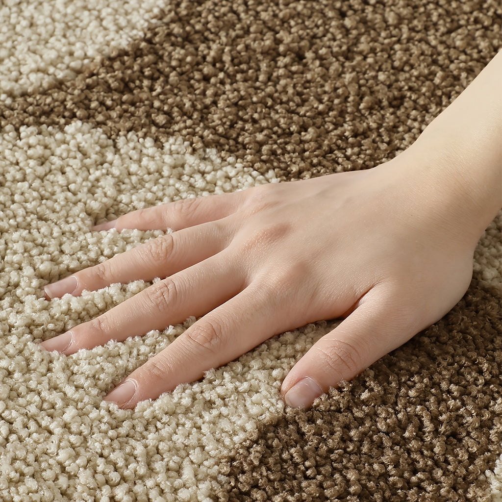 Tapis de salle de bain à grandes fleurs rétro