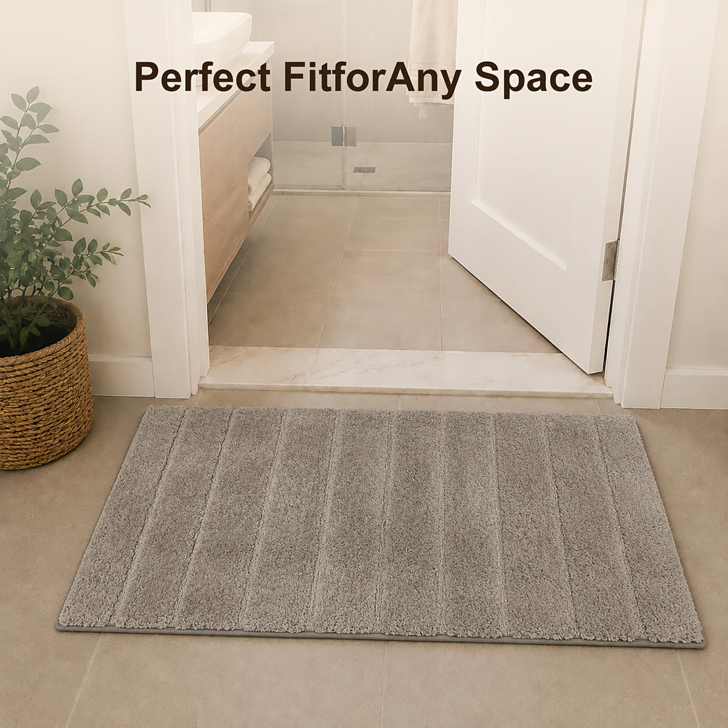 Tapis de salle de bain à larges côtes