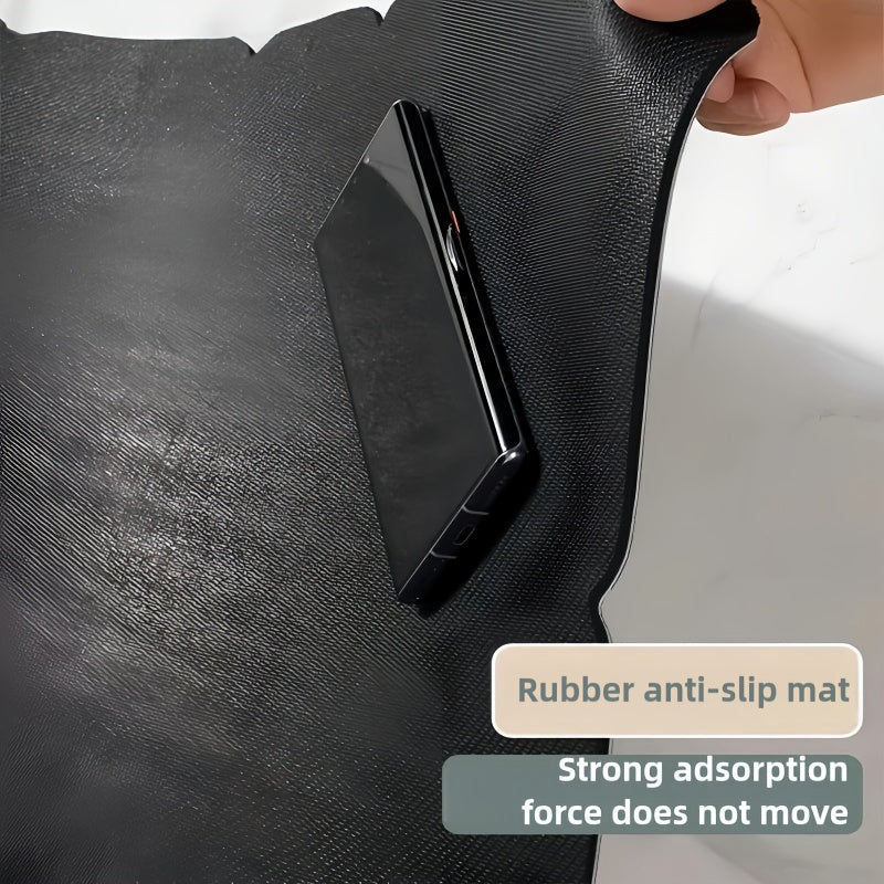 Tapis de salle de bain ultra-absorbant à dos caoutchouc