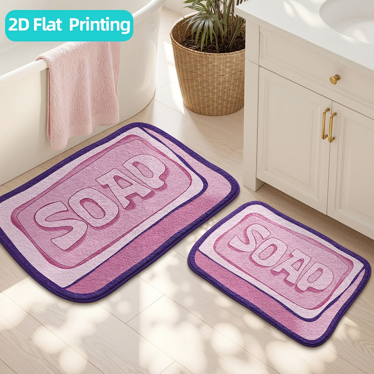 40x60cm+50x80cm / Savon Rose