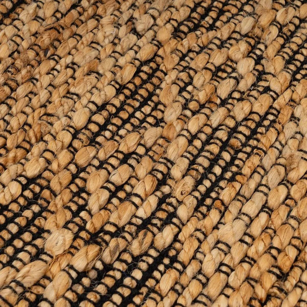 Tapis de salle de bain en jute tressé, motif berbère