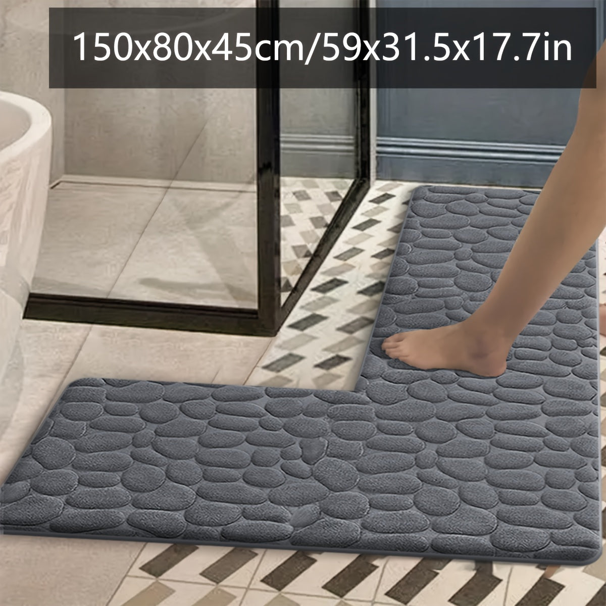 【Gris foncé】 / 150x80x45cm / 59x31,5x17,7po