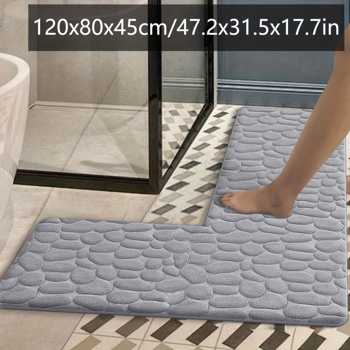 Gris clair / 120x80x45cm / 47,2x31,5x17,7po