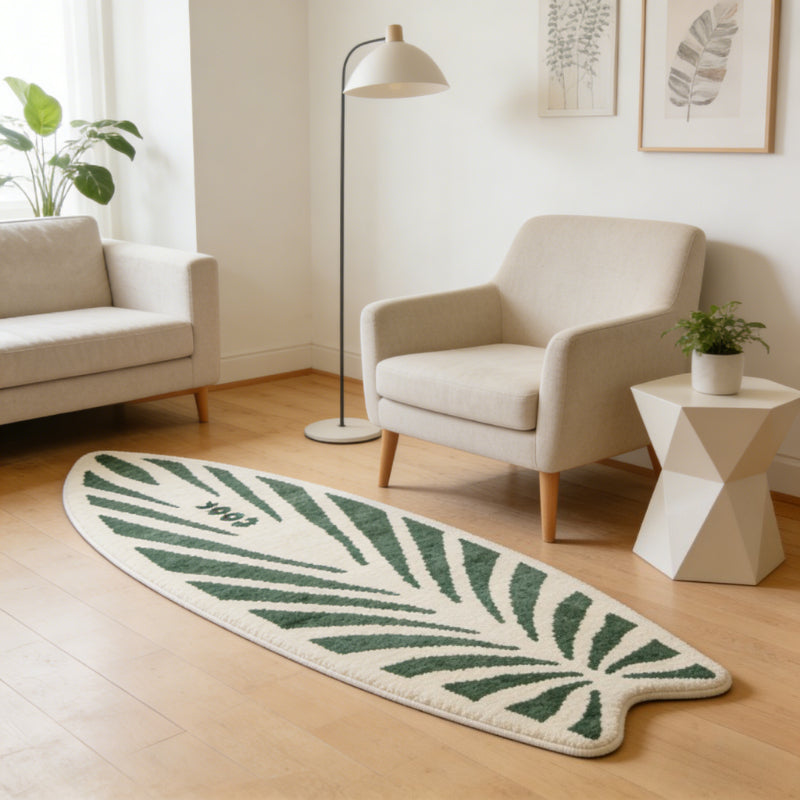 Tapis de salle de bain long en forme de planche de surf