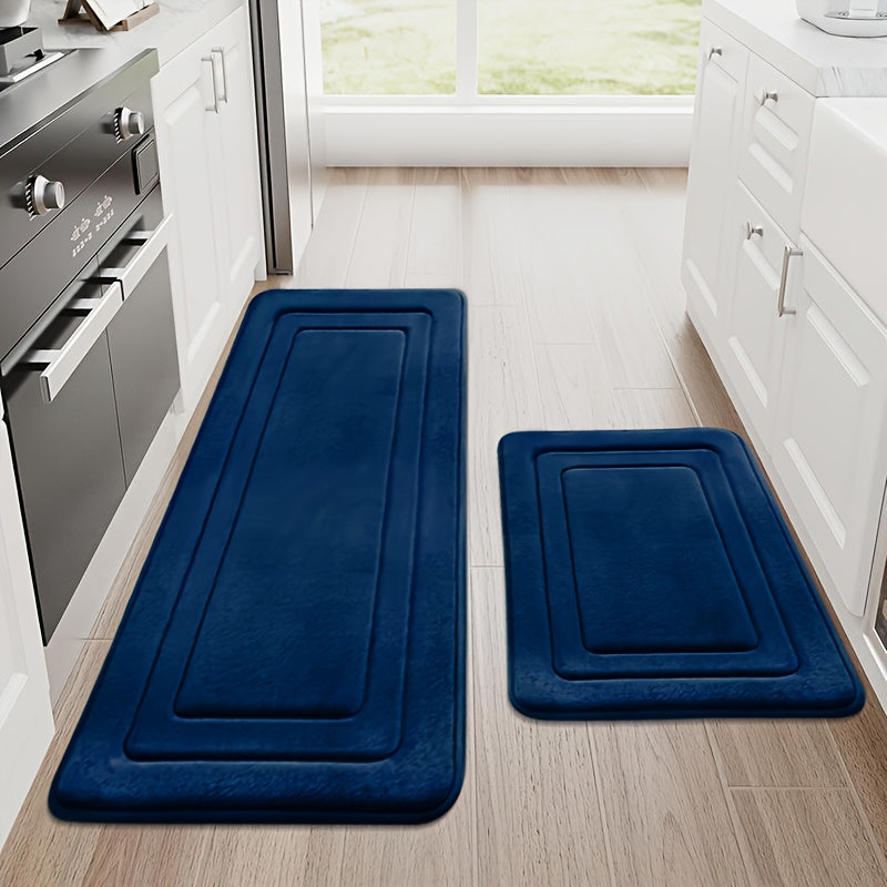 Tapis de salle de bain lavables lot de 2
