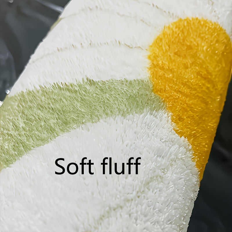 Tapis de salle de bain marguerite géante, trois