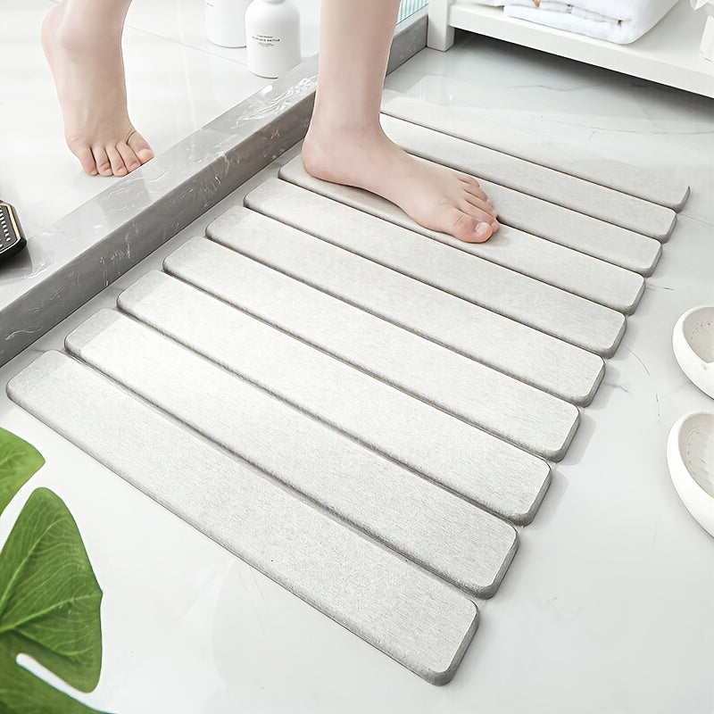 Tapis de bain carré, grande marguerite tuftée