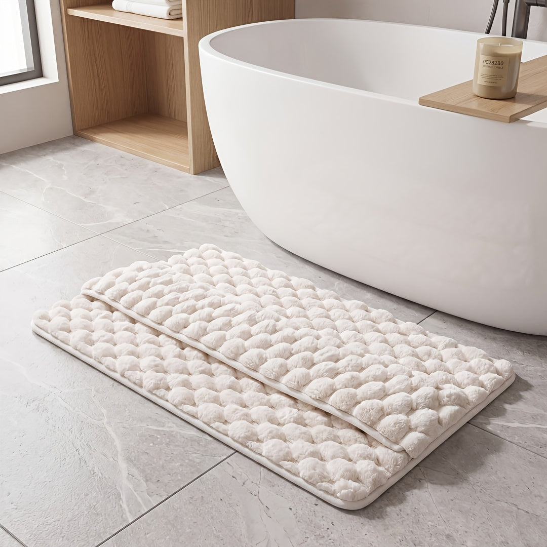 Tapis de salle de bain mémoire de forme, dos PVC