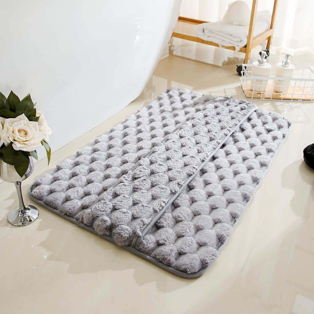 Tapis de salle de bain mémoire de forme, dos PVC