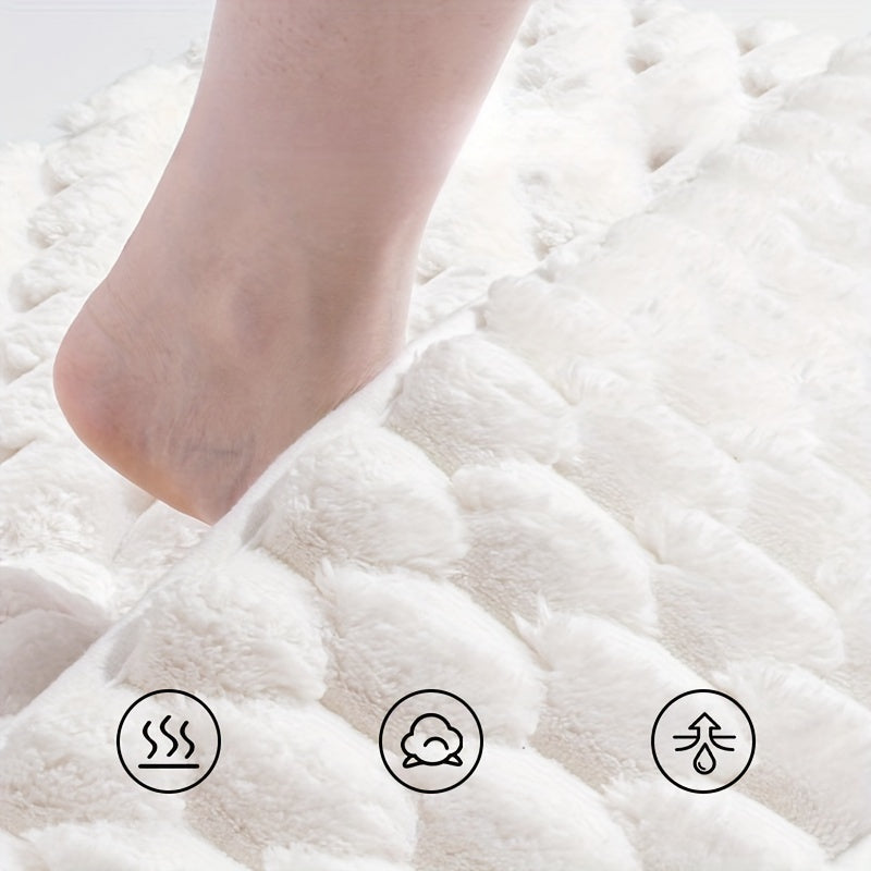Tapis de salle de bain mémoire de forme, dos PVC