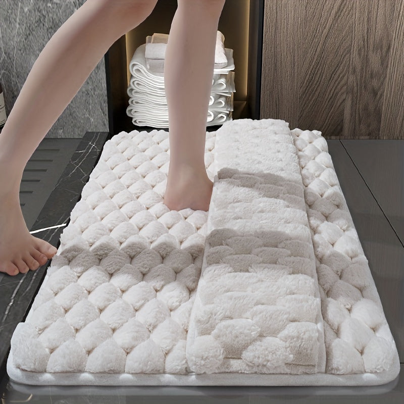 Tapis de salle de bain mémoire de forme, dos PVC