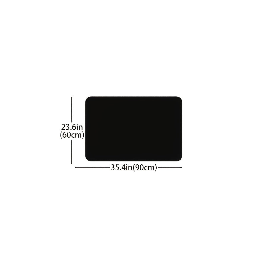 Tapis de salle de bain moelleux, huit teintes unies