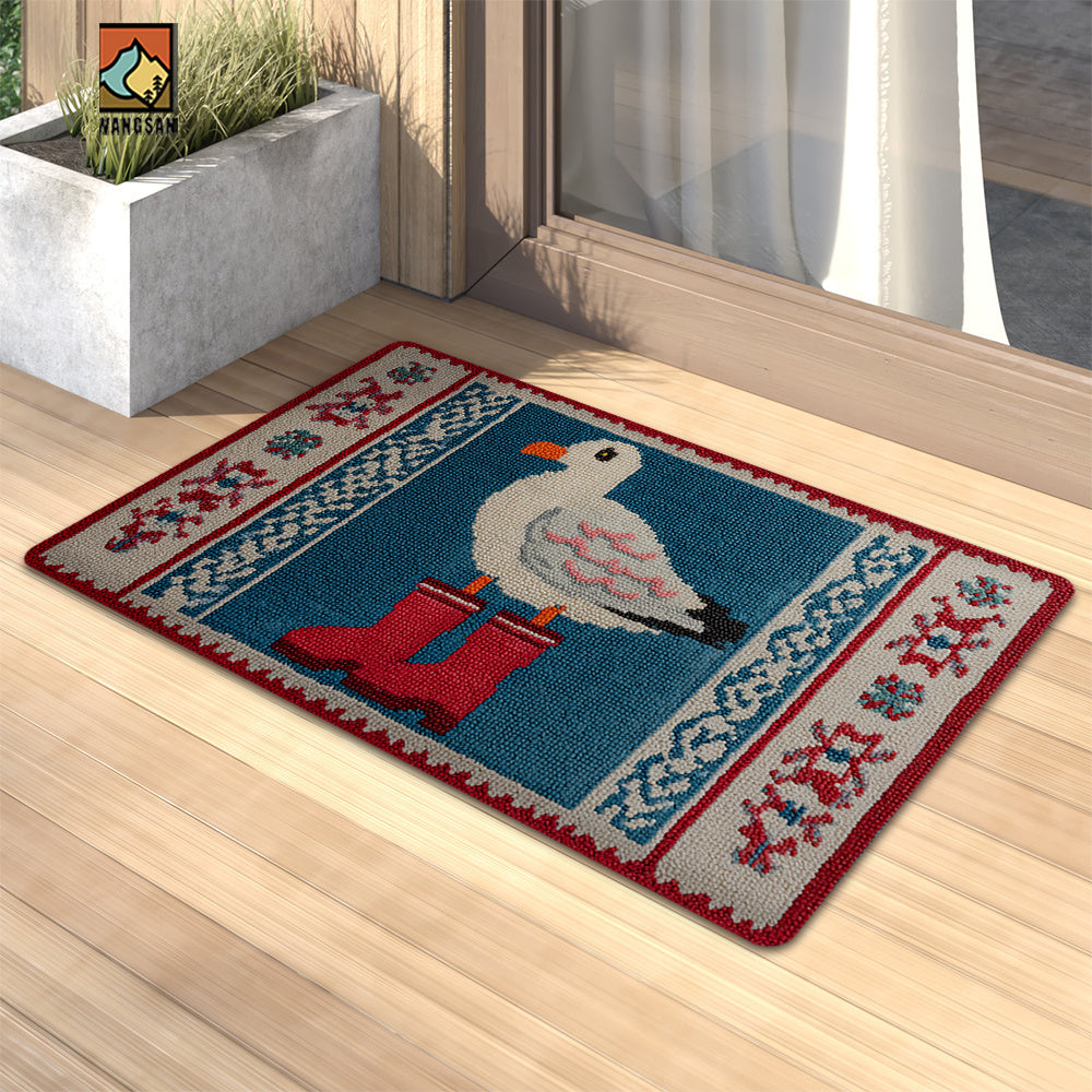 Tapis de salle de bain mouette, bordure