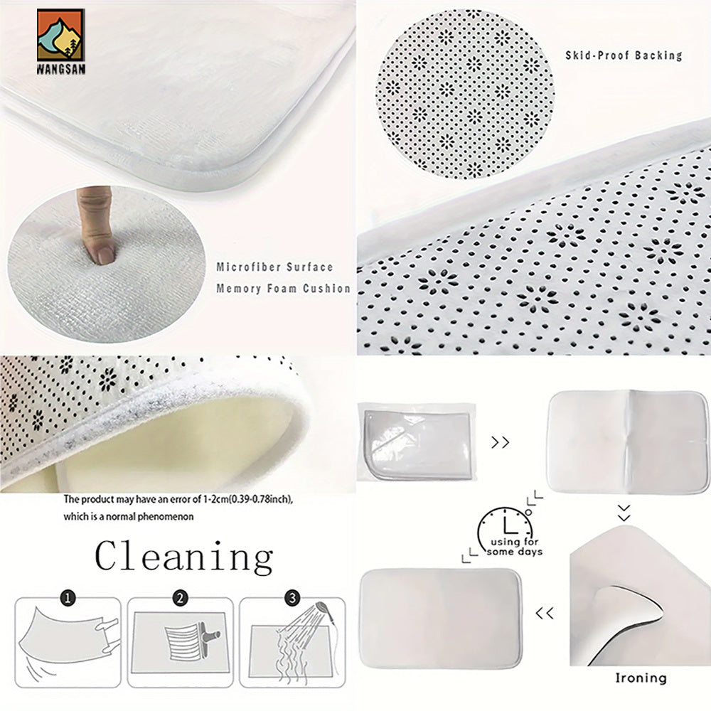 Tapis de salle de bain mouette, bordure