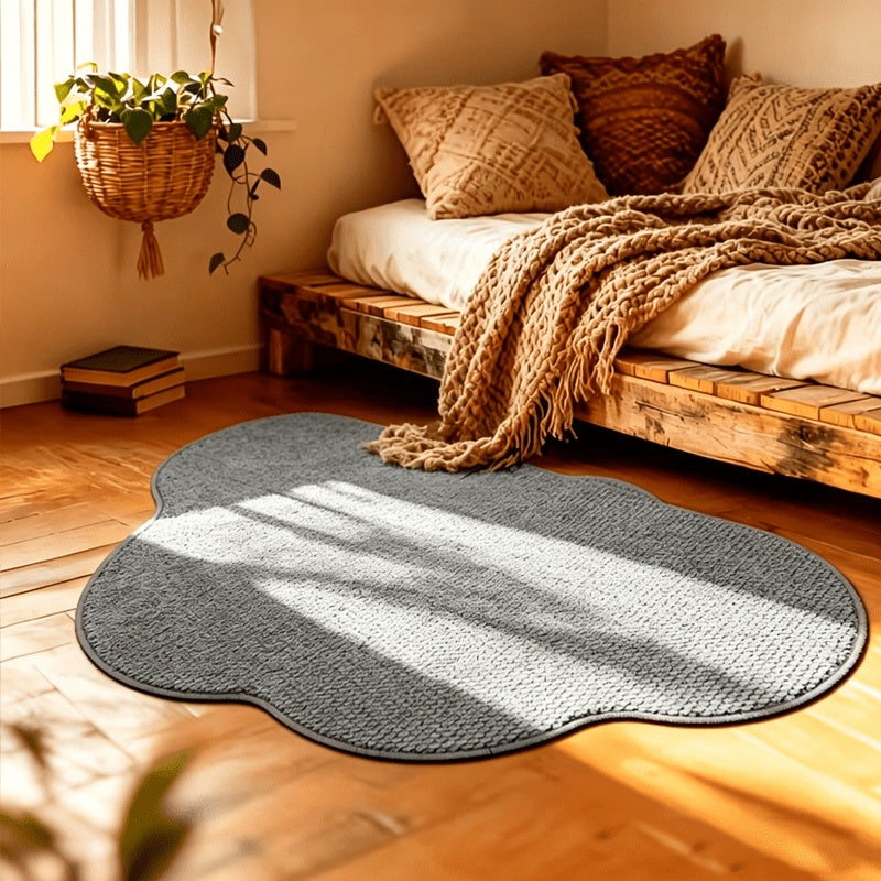 Tapis de salle de bain nuage nordique à dos TPR