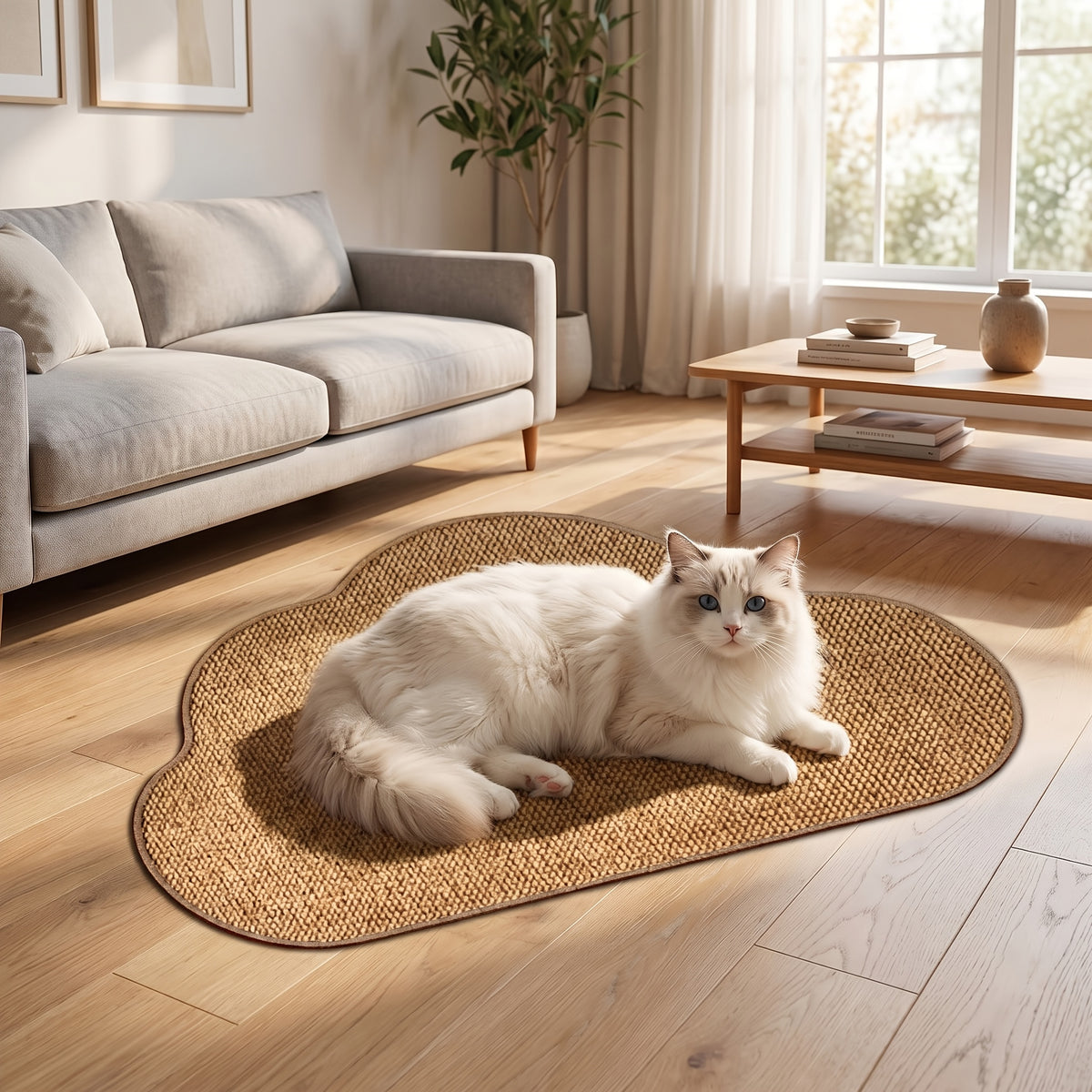 Tapis de salle de bain nuage nordique à dos TPR