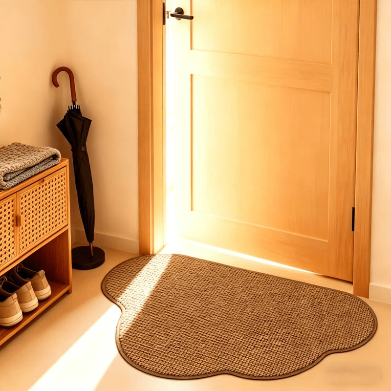 Tapis de salle de bain nuage nordique à dos TPR