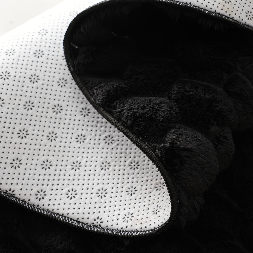 Tapis de salle de bain ovale à bulles 3D, quatre tailles