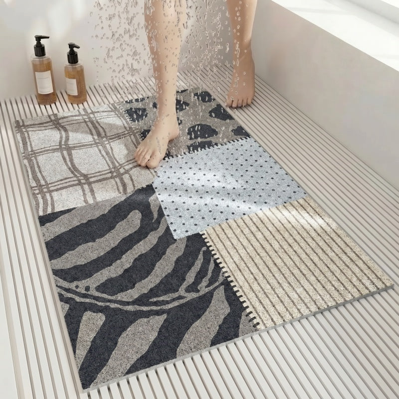 Tapis de Sol à Poils Bouclés Épaissis Amélioré - Petit (40cm*60cm) + 2 Balles de Bain