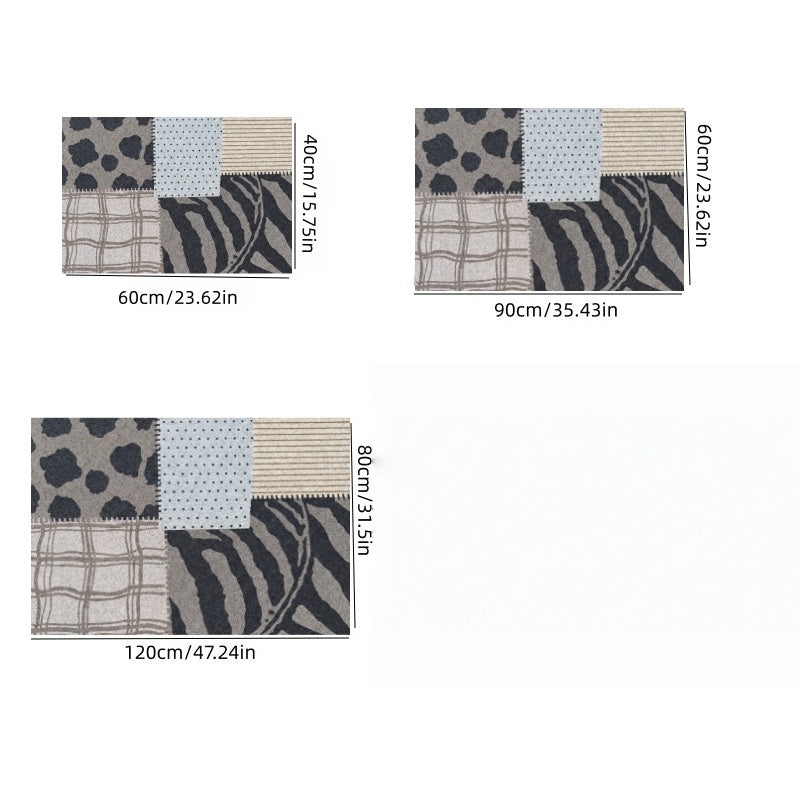 Tapis de salle de bain patchwork, 3 formats