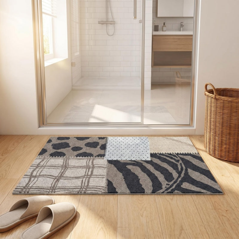 Tapis de salle de bain patchwork, 3 formats
