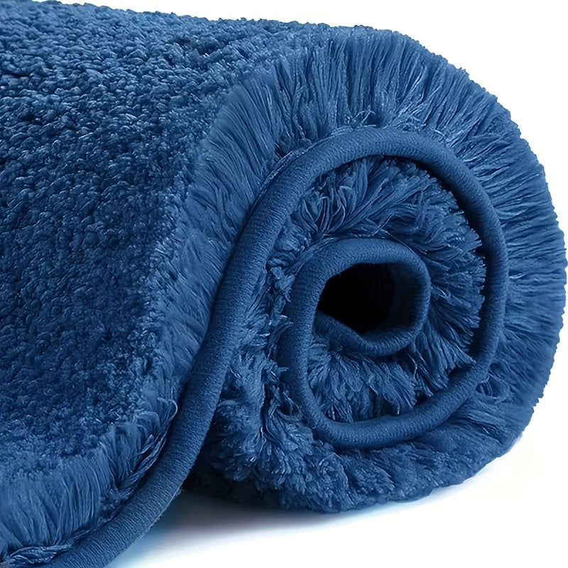 Tapis de salle de bain en peluche épaisse, six