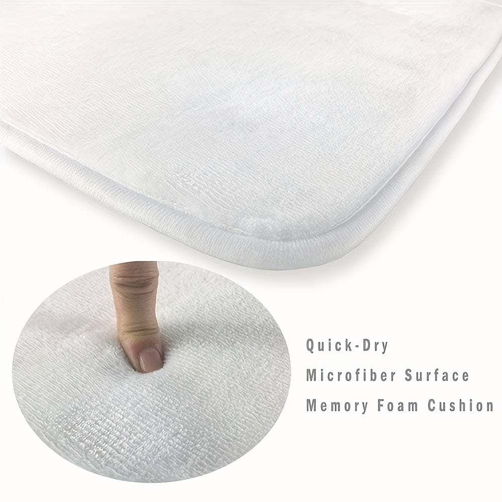 Tapis de salle de bain plat, imprimé rétro