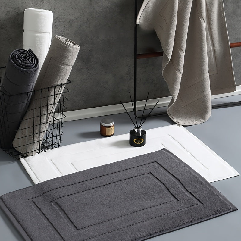 Tapis de salle de bain en 100 % coton, 1 000 g au mètre carré