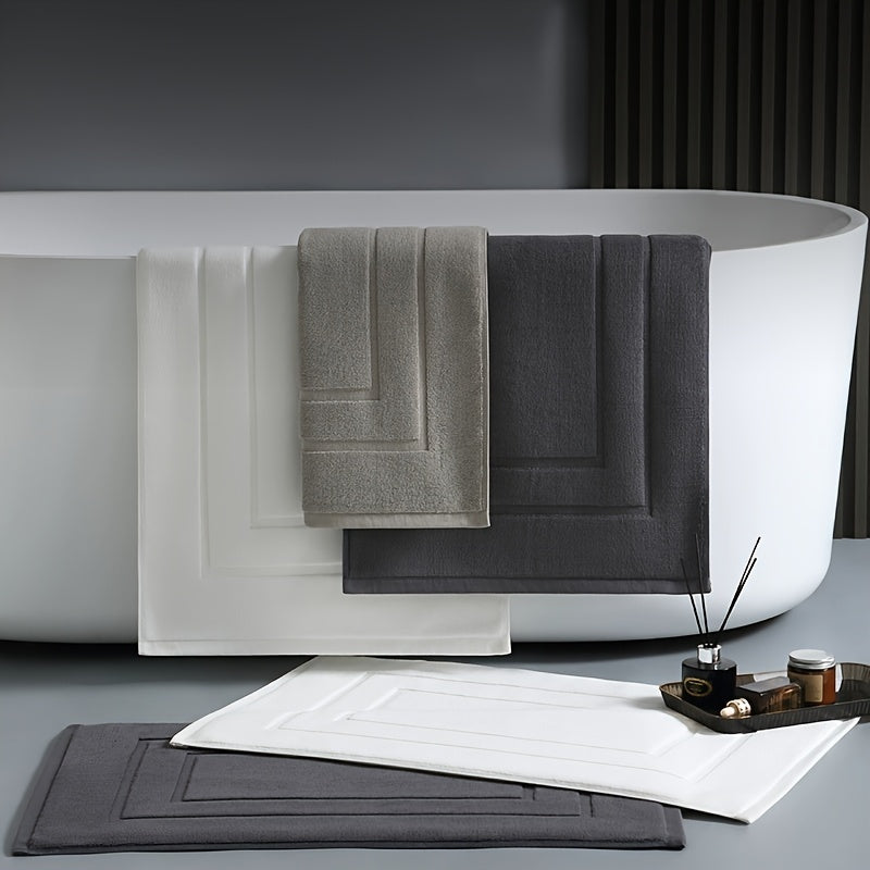 Tapis de salle de bain en 100 % coton, 1 000 g au mètre carré
