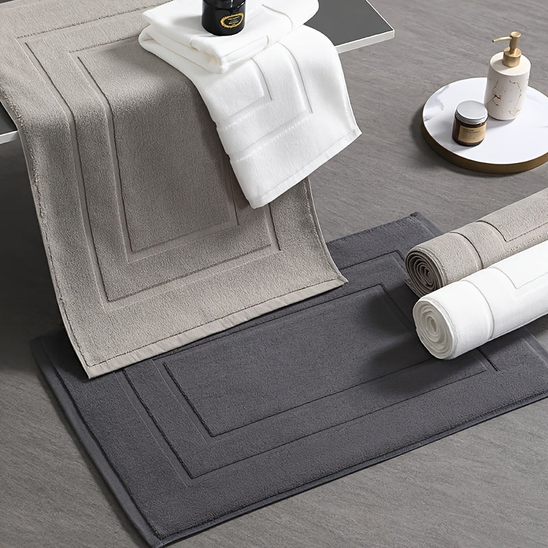 Tapis de salle de bain en 100 % coton, 1 000 g au mètre carré