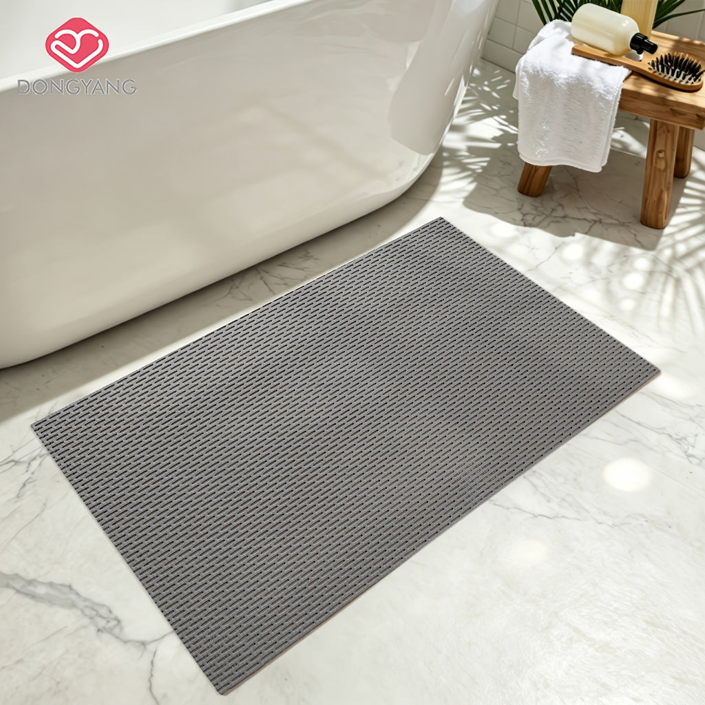 Tapis de salle de bain PVC ajouré uni, jusqu'au