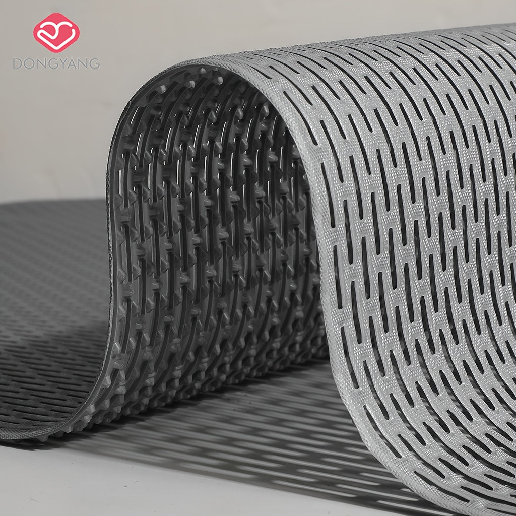 Tapis de salle de bain PVC ajouré uni, jusqu'au