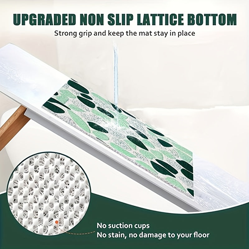 Tapis de salle de bain PVC bouclé à lignes