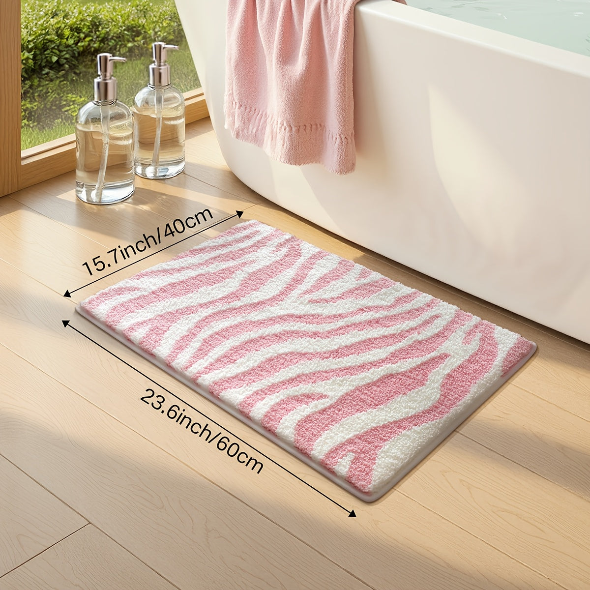 15.7x23.6in/40x60cm / Rythme Tacheté - Rose
