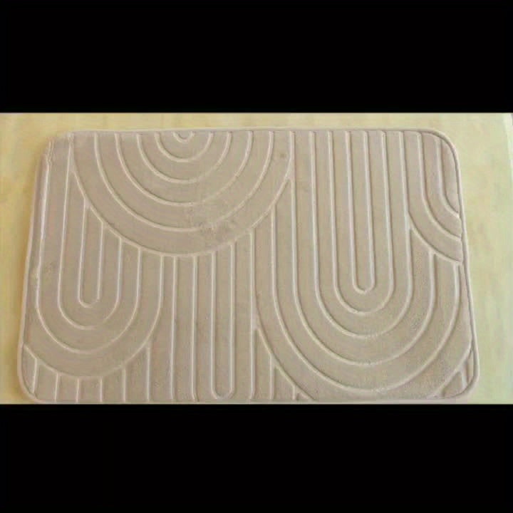 Tapis de salle de bain relief arches en suédine