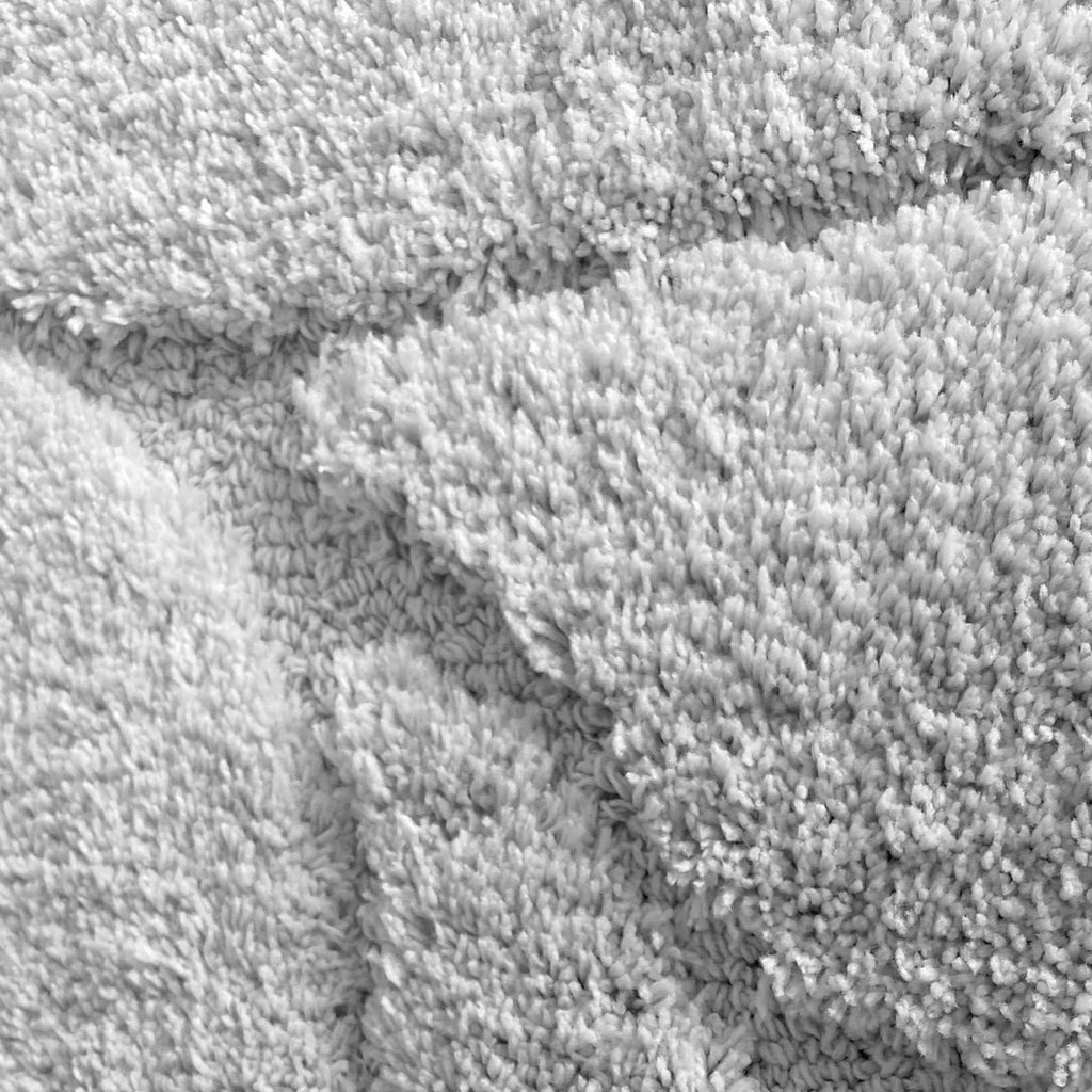 Tapis de salle de bain rond, velours sculpté épais
