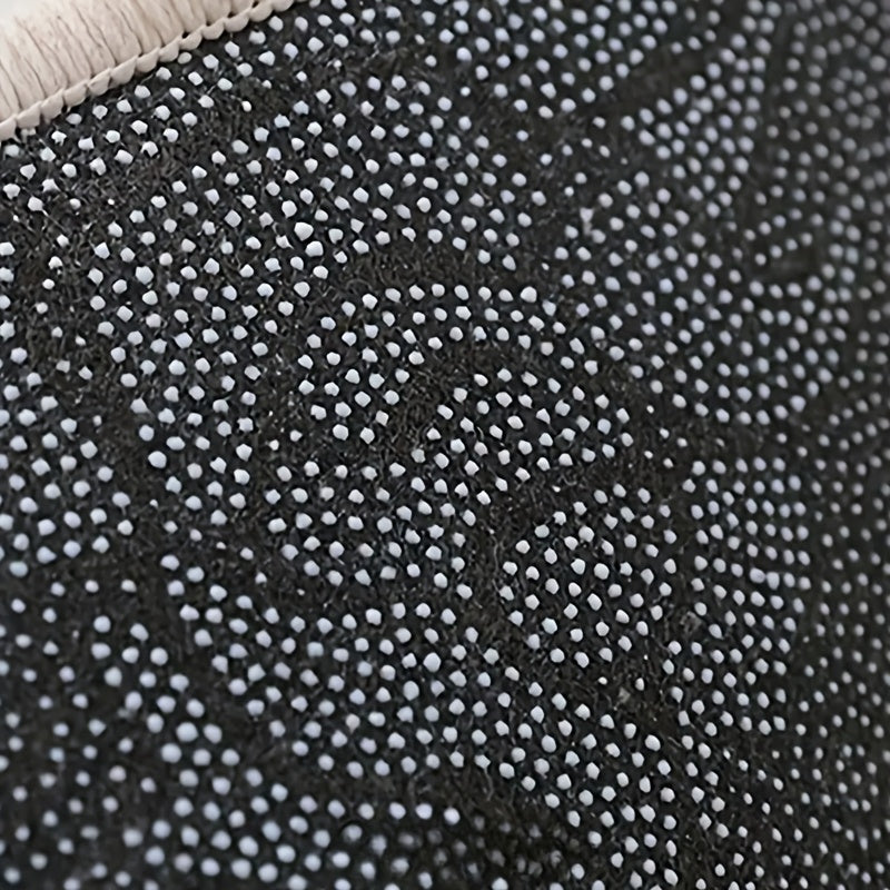 Tapis de salle de bain rond en tranche de citron tufté