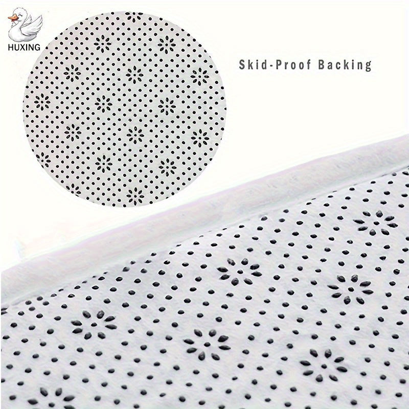Tapis de salle de bain rond, décor de plage et étoiles de mer