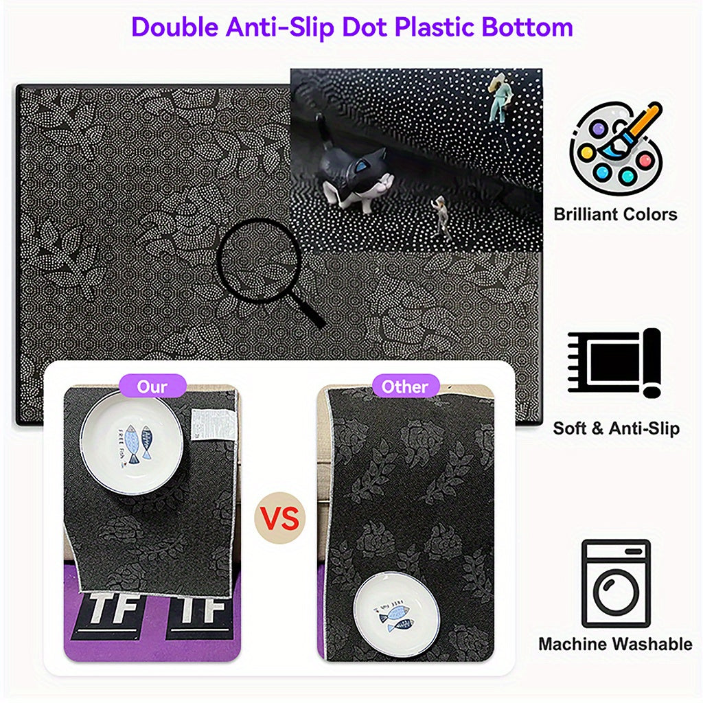 Tapis de salle de bain rond smiley