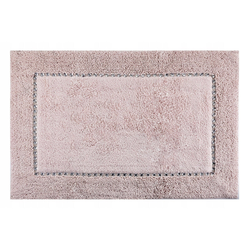Tapis de salle de bain en coton, strass