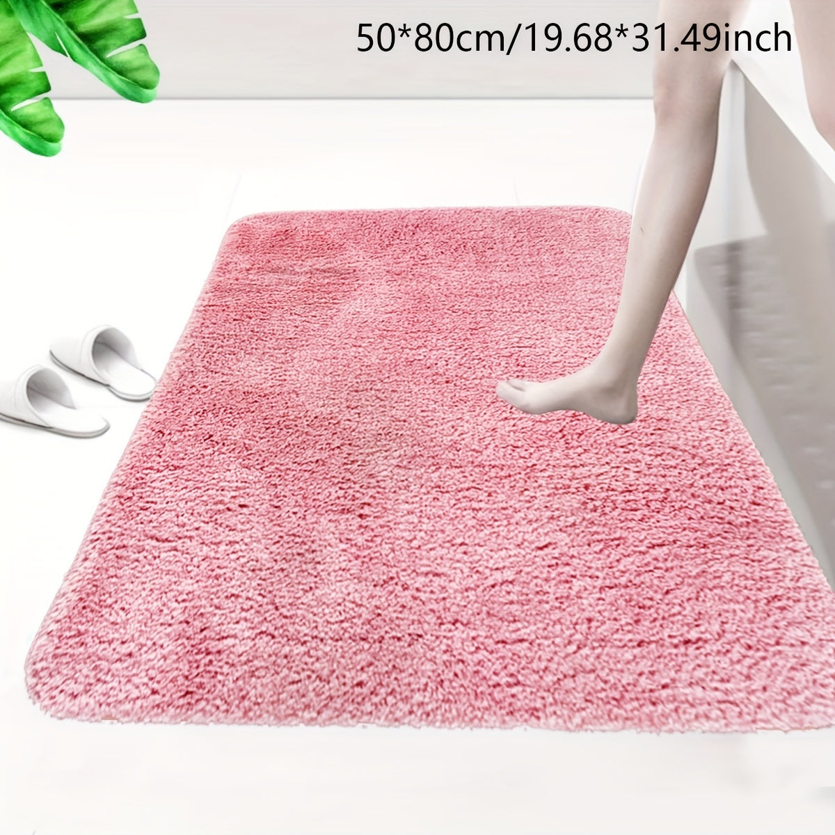 Tapis de salle de bain en microfibre, dos TPE picoté