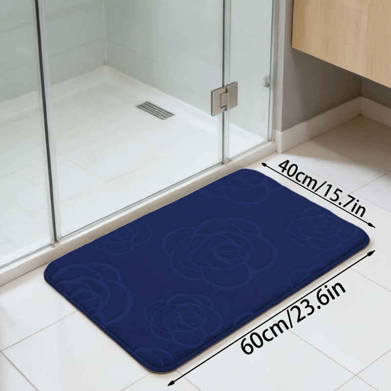 Tapis de salle de bain en relief, huit couleurs