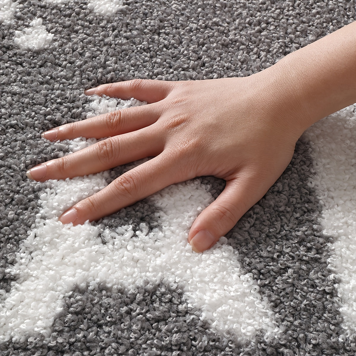 Tapis de salle de bain tufté motif Bath, 1800 g/m²