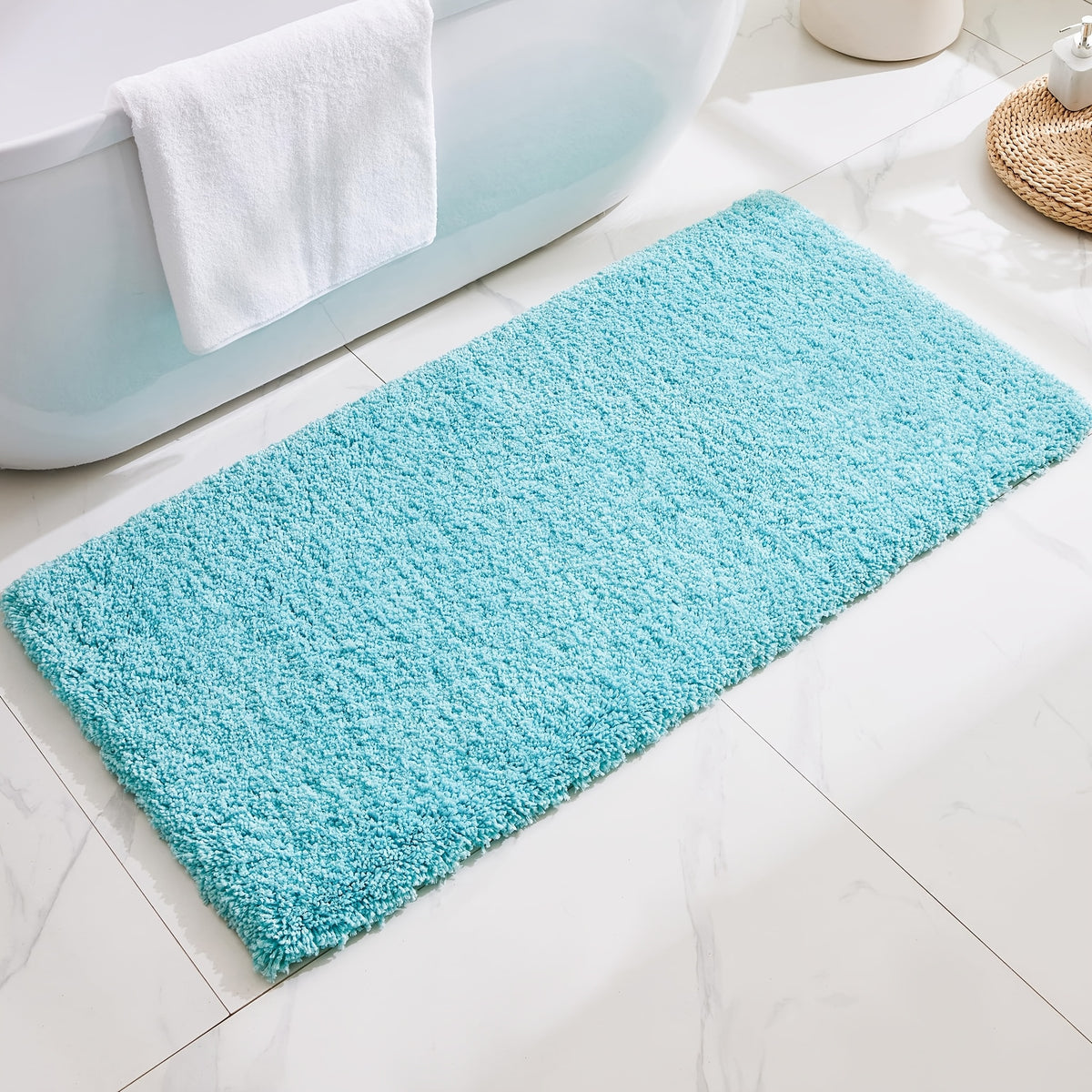 Tapis de salle de bain, velours bouclé