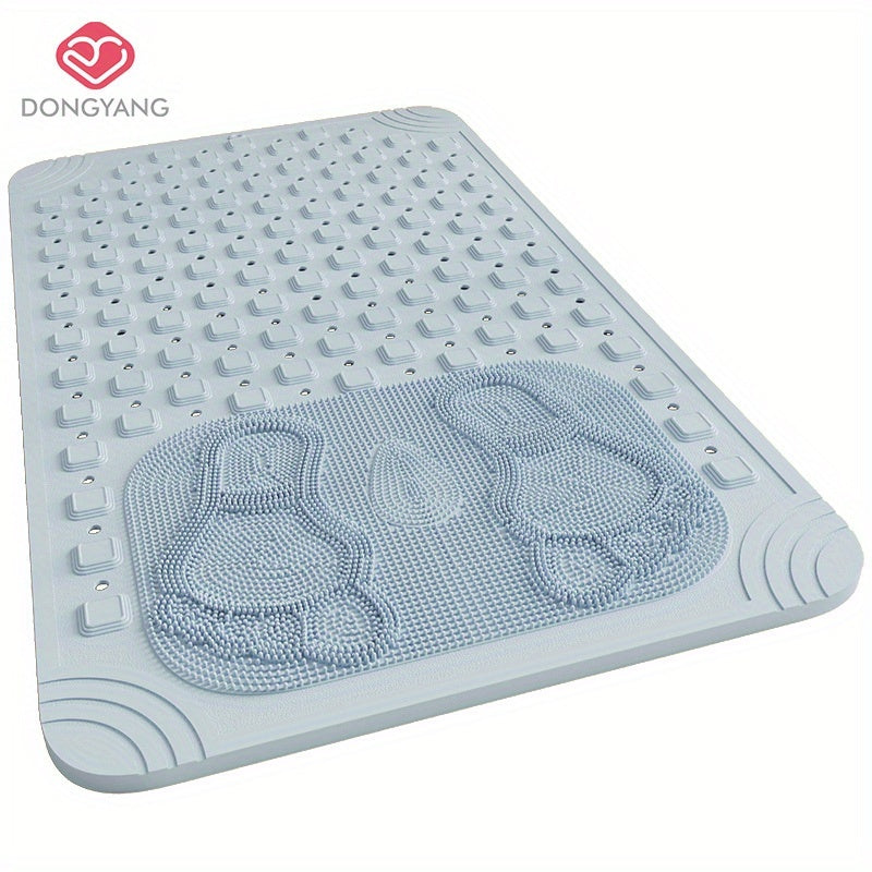 Tapis de salle de bain à ventouses avec zone de massage plantaire
